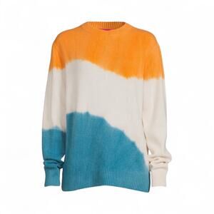 The Elder Statesman Colorblock 100% Cashmere Sweater Size Large